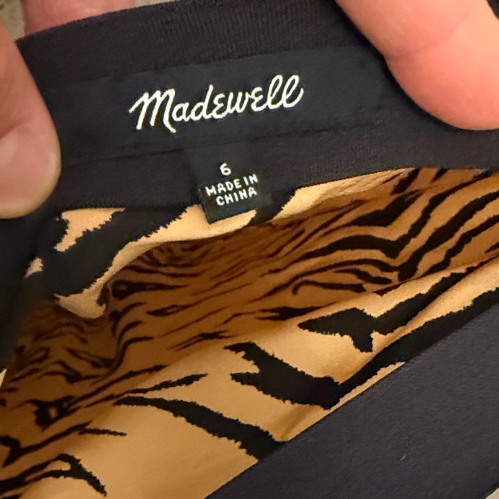 Madewell silk Zebra Print Midi Skirt - Picture 7 of 9